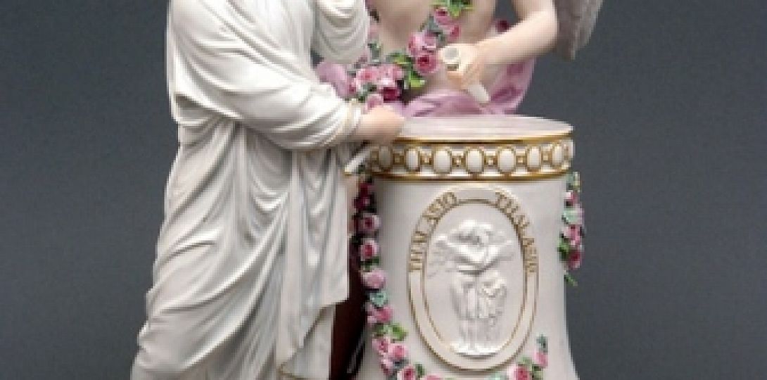 Figurki Westy i bożka zaślubin Thalasio, porcelana, Miśnia, lata 1774-1813