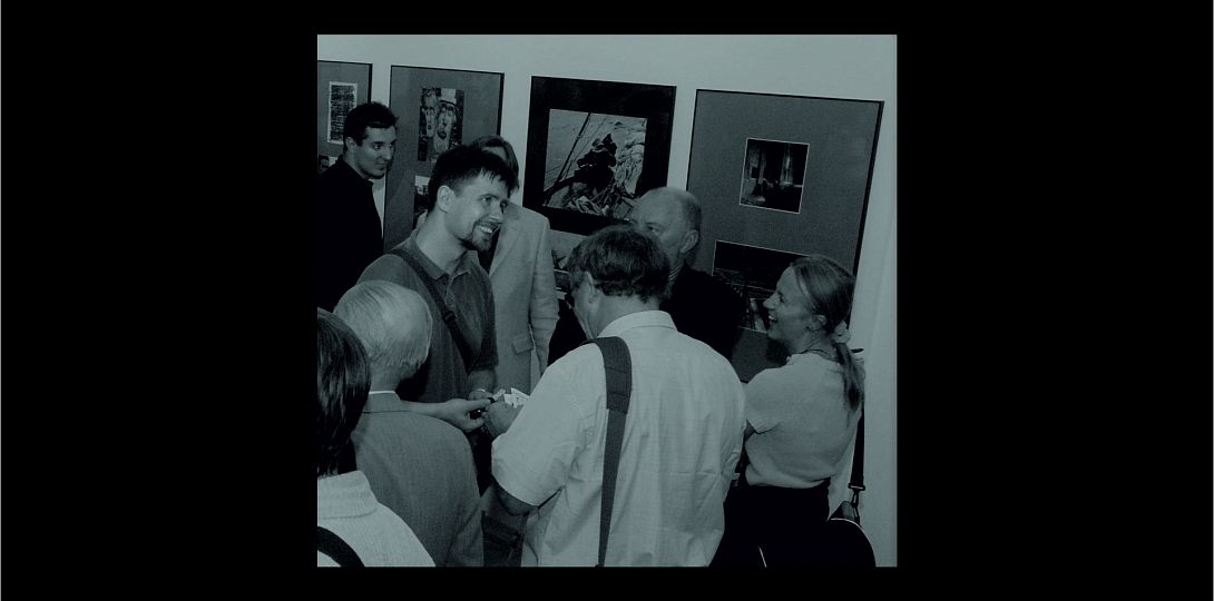 Witold Cichocki na wernisażu wystawy w Muzeum w Gliwicach w 2006 r., fot. z archiwum Muzeum w Gliwicach