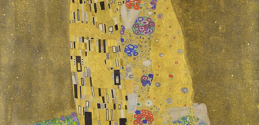 G. Klimt, Pocałunek, ze zbiorów Galerii Austriackiej Belvedere