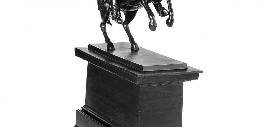 Napoleon na koniu, odlew żeliwny, Królewska Odlewnia Żelaza, ok. 1830 r., zbiory Muzeum w Gliwicach.