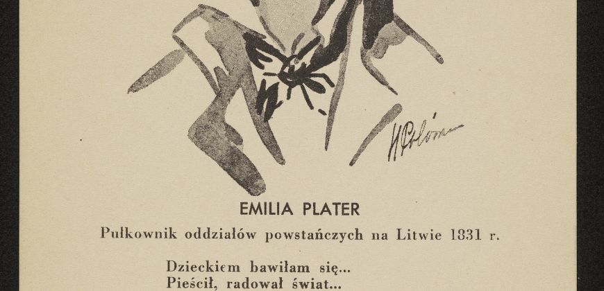 Emilia Plater, pułkownik oddziałów powstańczych na Litwie 1831 r., źródło: Polona