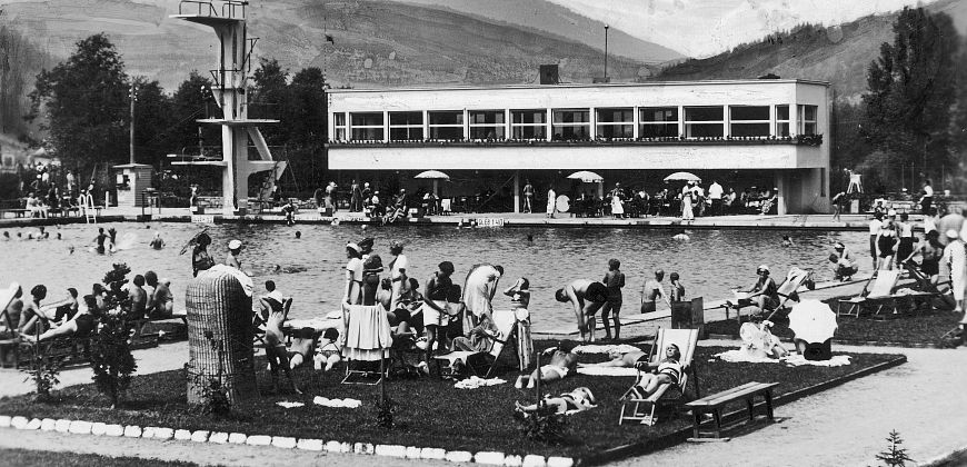 Wisła, basen kąpielowy - zdjęcie Narodowe Archiwum Cyfrowe