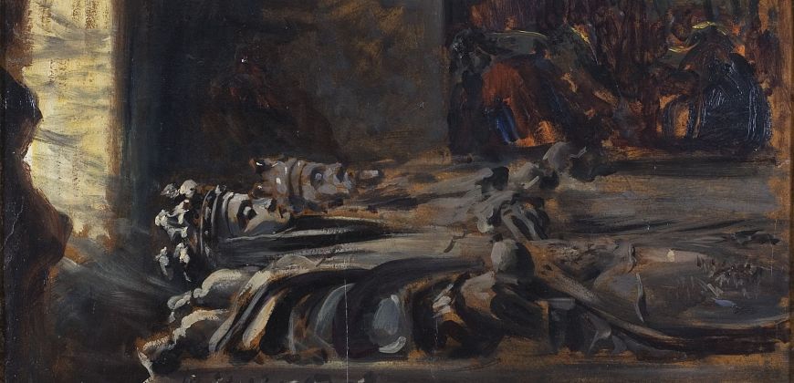 Leon Wyczółkowski, Sarkofagi, 1896, zbiory Muzeum Narodowego w Krakowie