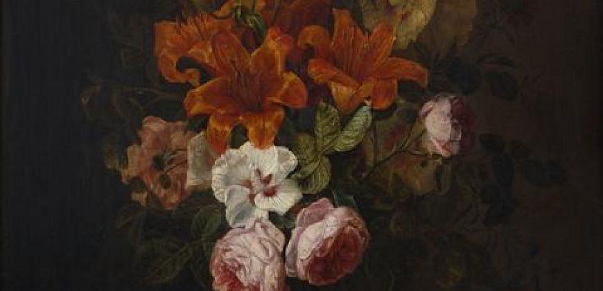 Jan van Huysum, Kwiaty w wazonie, pocz. XVIII w., zbiory Muzeum w Gliwicach