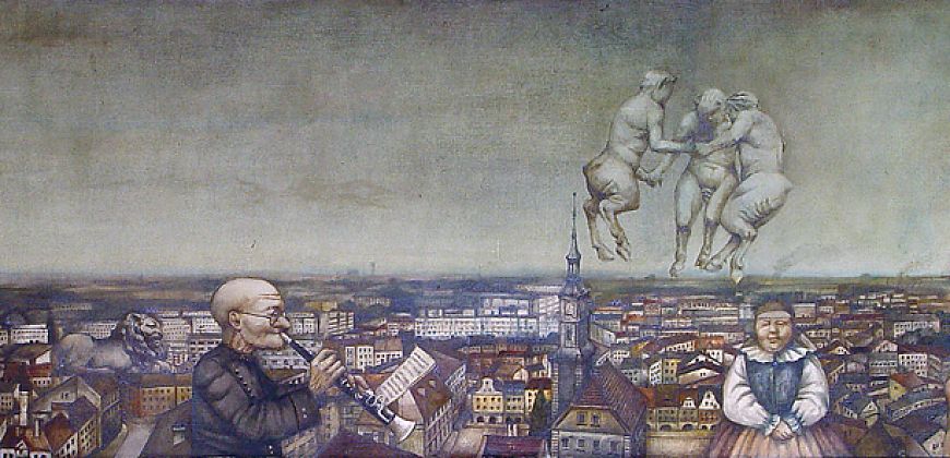 Jerzy Duda-Gracz, Panorama Gliwic, 1972, zbiory Muzeum w Gliwicach