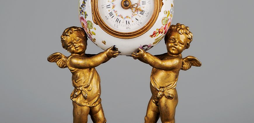 Zegar buduarowy, Francja, 2 poł. XIX w., Muzeum w Gliwicach, fot. A. Stefański