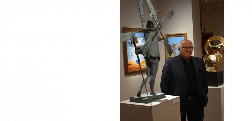 Wojciech Siudmak na wystawie w Willi Caro, fot. R. B. Bartkowski