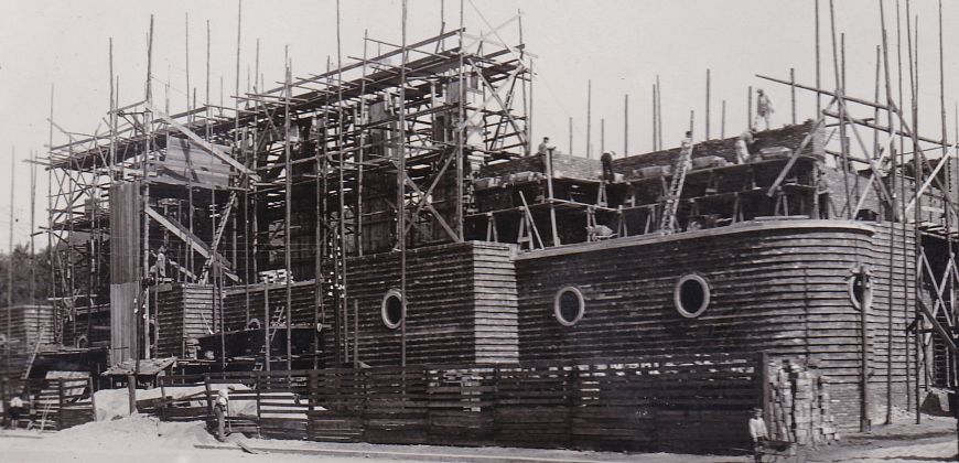 Budowa kościoła Chrystusa Króla w Gliwicach, 1935 r., (ź:) Archiwum Parafii Chrystusa Króla