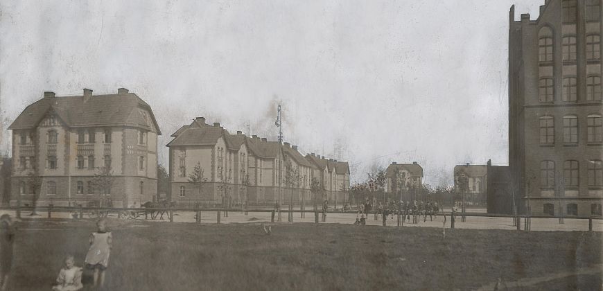 Osiedle Leśne przy ul. H. Bienka, ok. 1905, zbiory Muzeum w Gliwicach