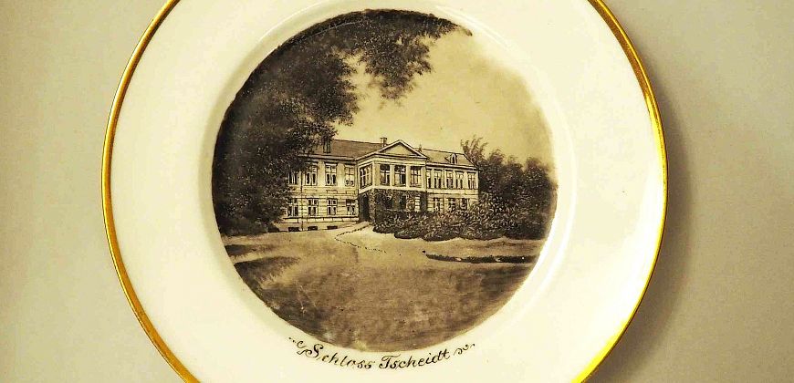 Talerz przedstawiający Pałac w Szczytach