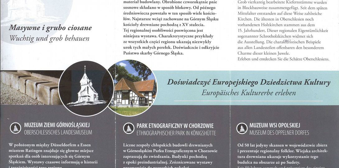 Informator towarzyszący wystawie Kościoły drewniane Górnego Śląska