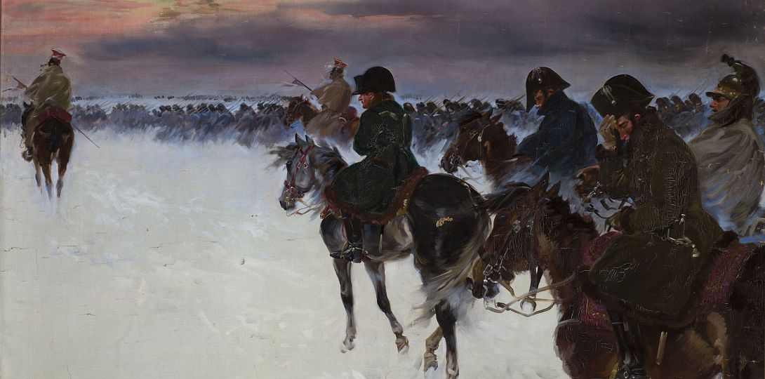 Jerzy Kossak, Sen Napoleona, ok. 1920, zbiory Muzeum Narodowego w Krakowie