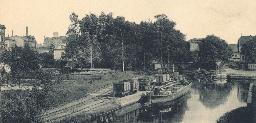 Kanał Kłodnicki, ok. 1900, zdjęcie ze zbiorów Muzeum w Gliwicach
