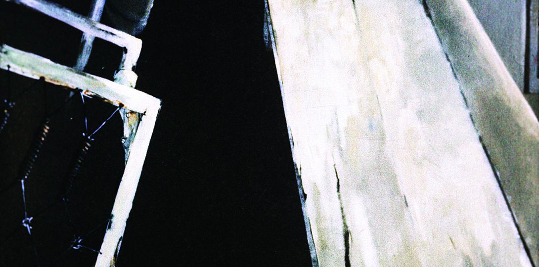 Stanisław Sobolewski, Thanatos, 1984, akryl, olej na płótnie, 184x104