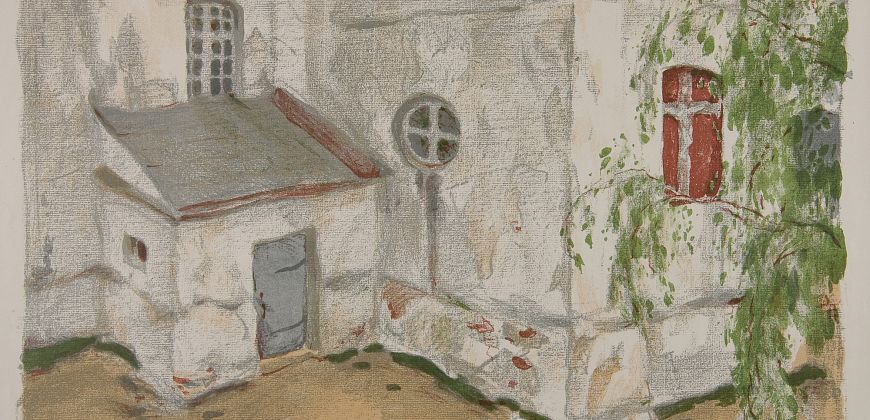 Ferdynand Ruszczyc, Kościółek na Litwie, 1903, zbiory Muzeum Narodowego w Krakowie