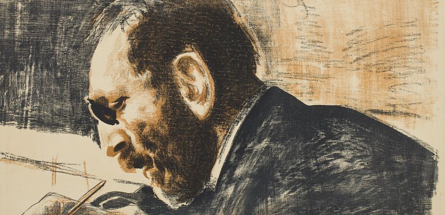 Leon Wyczółkowski, Portret Feliksa Jasieńskiego, z Teki Stowarzyszenia Polskich Artystów Grafików, 1903, Muzeum Narodowe w Krakowie