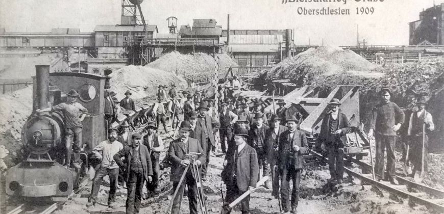 Na pamiątkę budowy kopalni Bleischarley 1909, zbiory Muzeum Geologii Złóż Politechniki Śląskiej im. Czesława Poborskiego