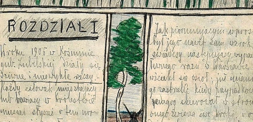 Zofia Kossak, ilustracje i tekst do utworu „Jak pedagog chorował”, 1906, Muzeum Zofii Kossak-Szatkowskiej w Górkach Wielkich
