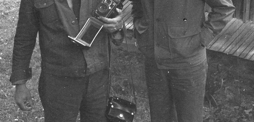Fot. Z archowum Jerzego Lewczyńskiego,Jerzy Lewczyński i Zdzisław Beksiński