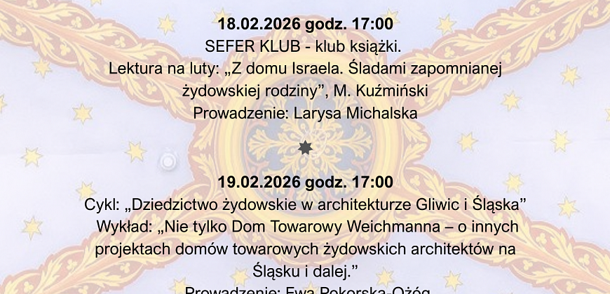 Wykład: „Nie tylko Dom Towarowy Weichmanna – o innych projektach domów towarowych żydowskich architektów na Śląsku i dalej.”